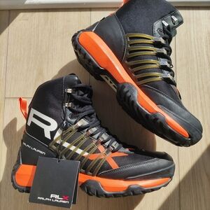 Ralph Lauren Men's Black and Orange Shoes Boots RLX - NWT - RARE!!!